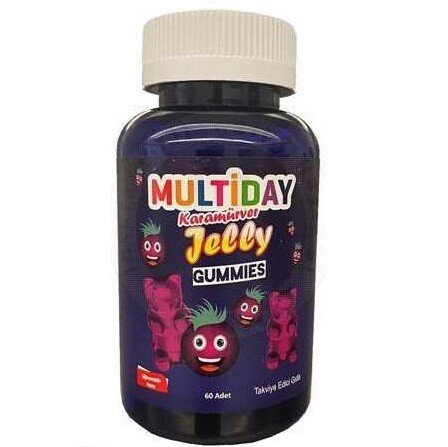 Multiday Kara Mürver Jelly 60 Adet