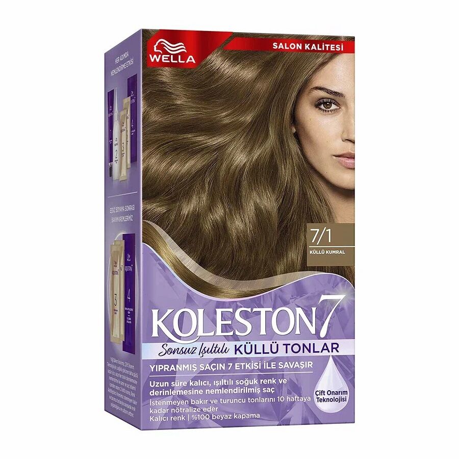 Wella Koleston Supreme Saç Boyası 7/1 Küllü Kumral