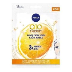 Nivea Q10 Energy Kağıt Yüz Maskesi