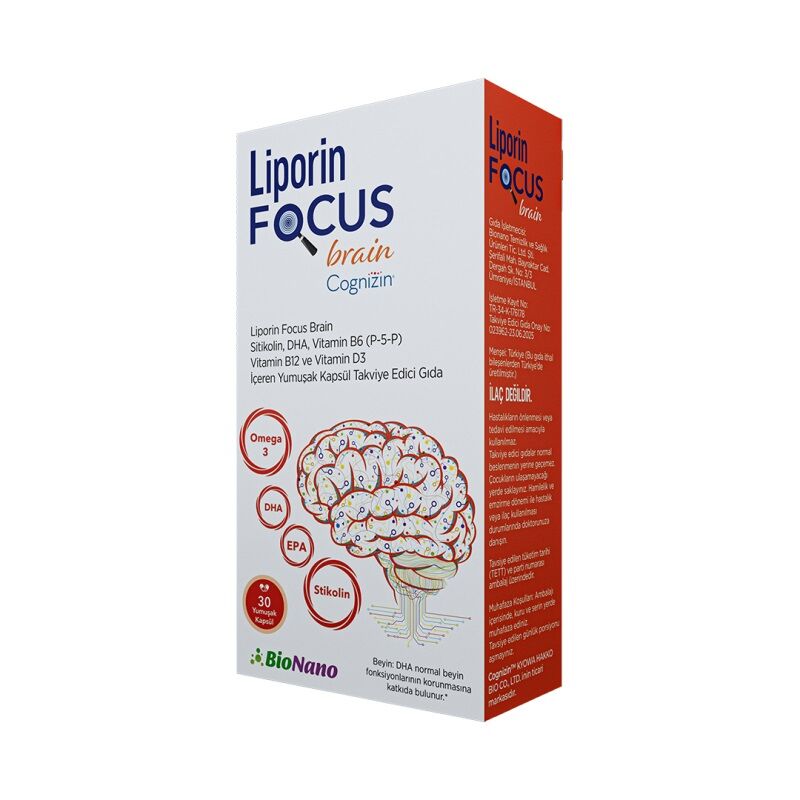 Liporin FOCUS Brain 30 Kapsül