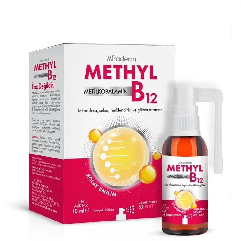 Miraderm Methyl B12 Sprey 10 ML
