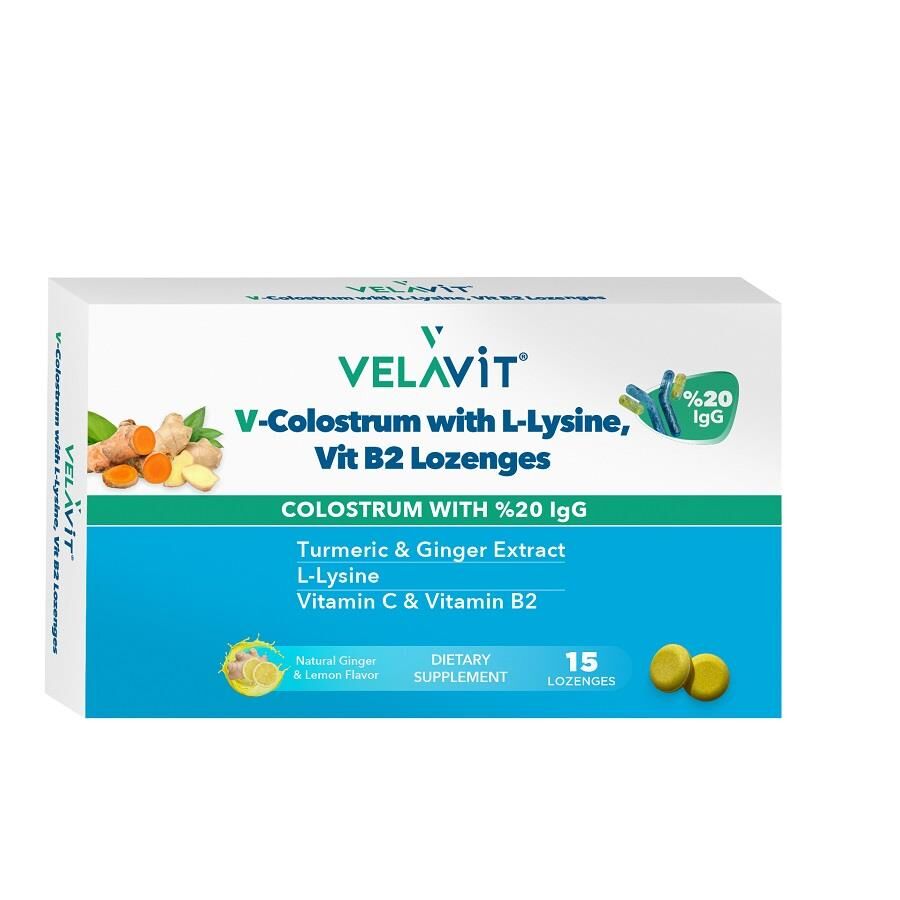 Velavit V-Colostrum With L-Lysine 15 Pastil