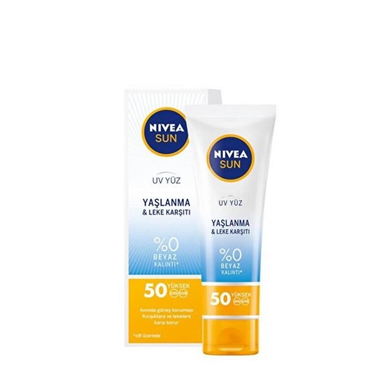 Nivea Sun Uv Yüz Parlama Karşıtı Krem SPF 50 Faktör 50 ml