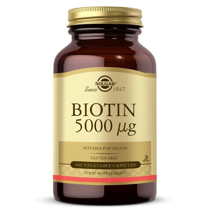 Solgar Biotin 5000 Mcg 100 Kapsül