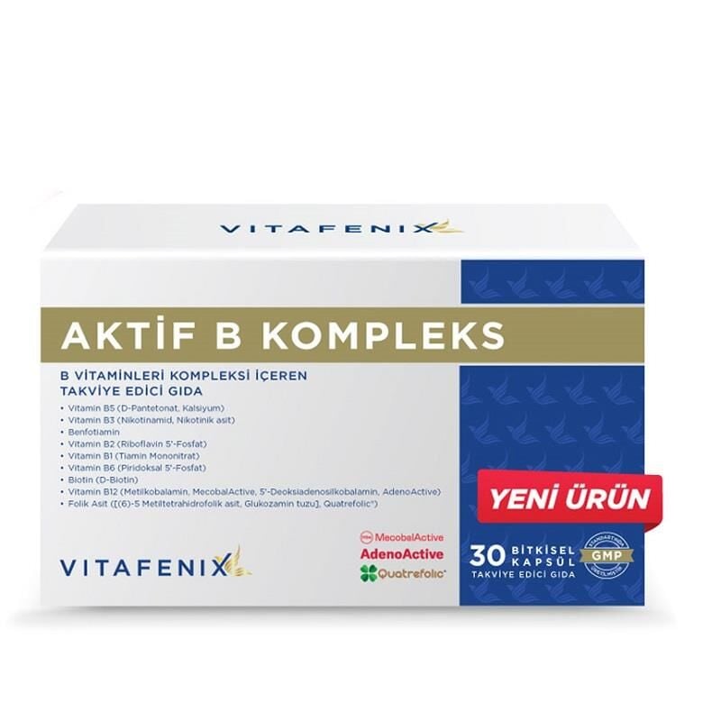 Vitafenix Aktif B Kompleks 30 Kapsül
