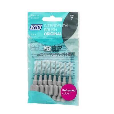Tepe Interdental Brush Original 8 Pcs - TePe 1.3 MM Arayüz Fırçası GRİ