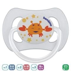 Bambino Desenli Kelebek Damaklı Emzik No:1