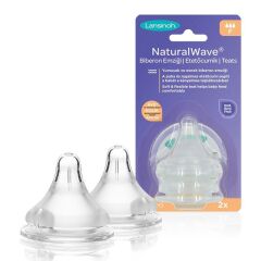 Lansinoh Natural Wave Biberon Emziği 2'li Hızlı Akış