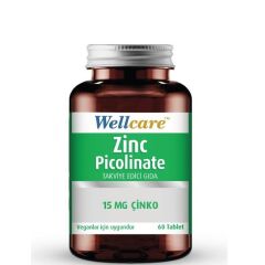 Wellcare Çinko Pikolinat 15mg 60 Tablet