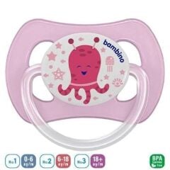 Bambino Desenli Kelebek Damaklı Emzik No:3