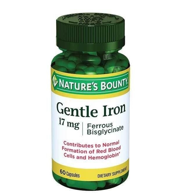 Nature's Bounty Gentle Iron 17mg 60 Kapsül