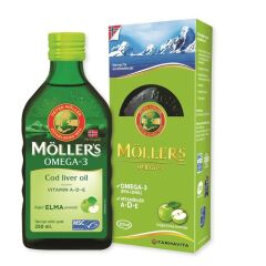 Möllers Omega 3 Cod Liver Oil Balık Yağı Şurubu 250ml - Elma Aromalı