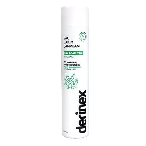 Derinex Çay Ağacı Yağlı Isırganlı Kepeğe Karşı Saç Bakım Şampuanı 250ml