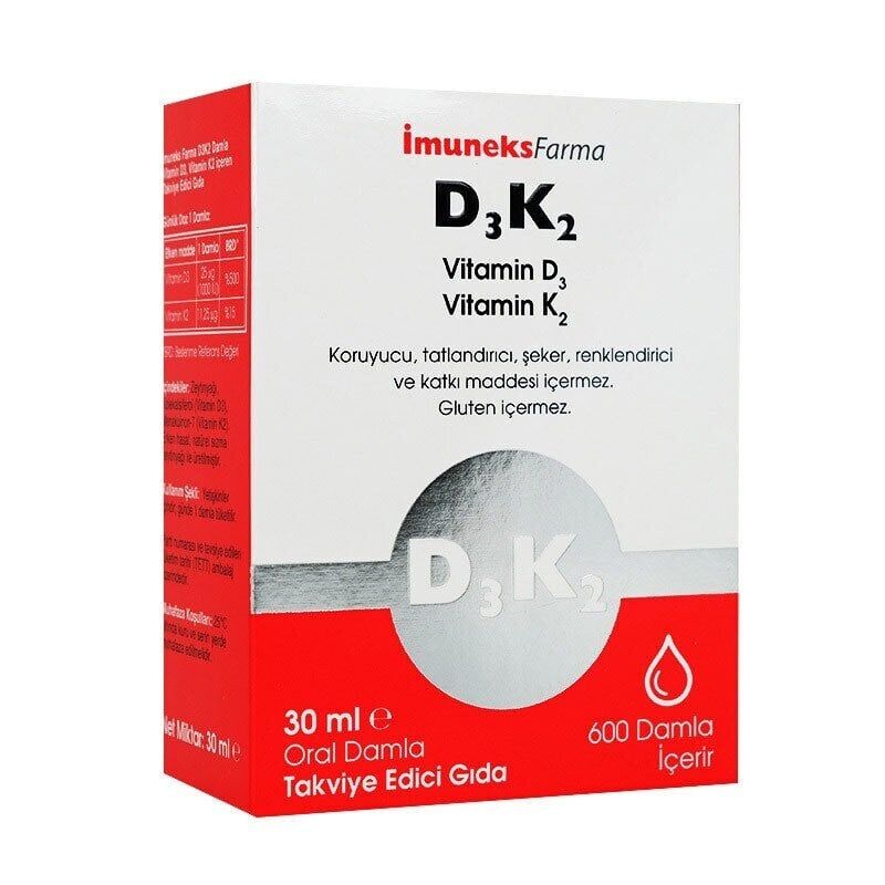 İmuneksFarma Vitamin D3K2 30ml Damla