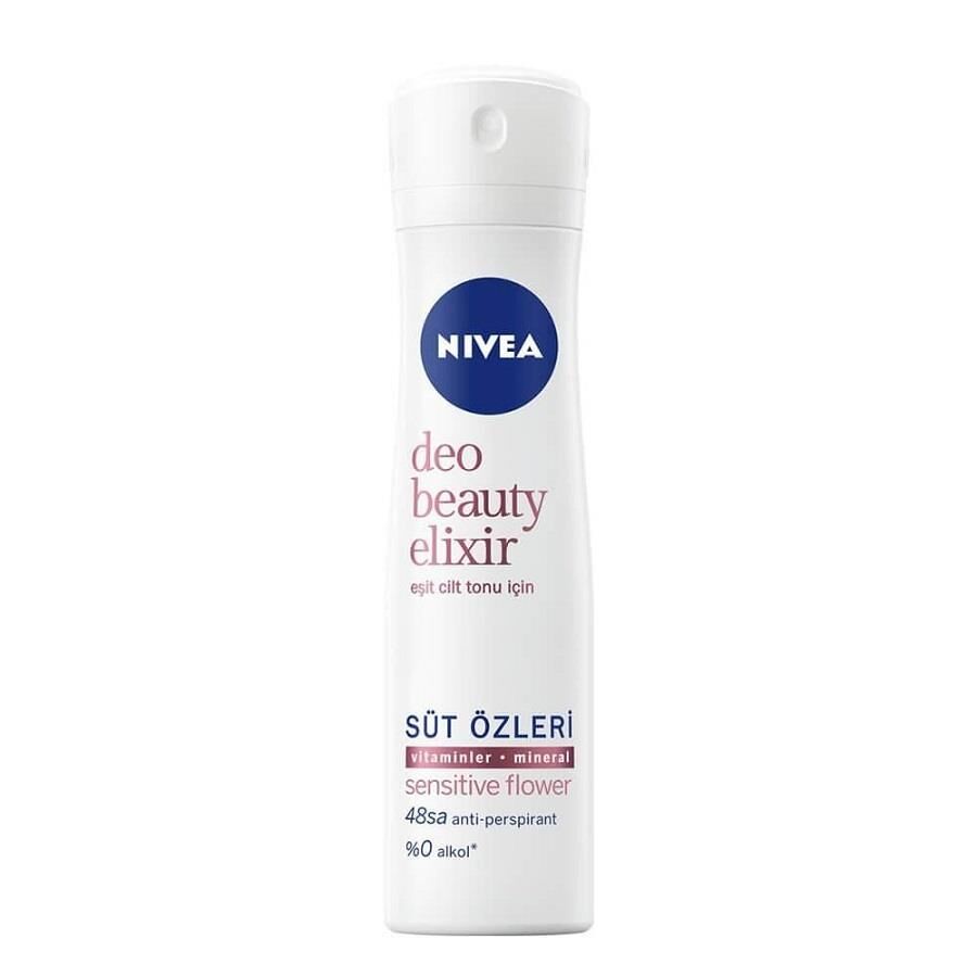 Nivea Women Beauty Elixir Süt Özleri Sensitive Flower 150 ML