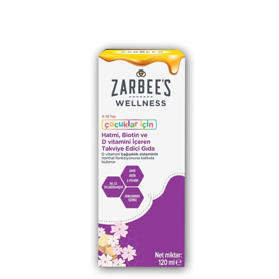 Zarbees Wellness Hatmi, Biotin ve D Vitamini Sıvı 120ml