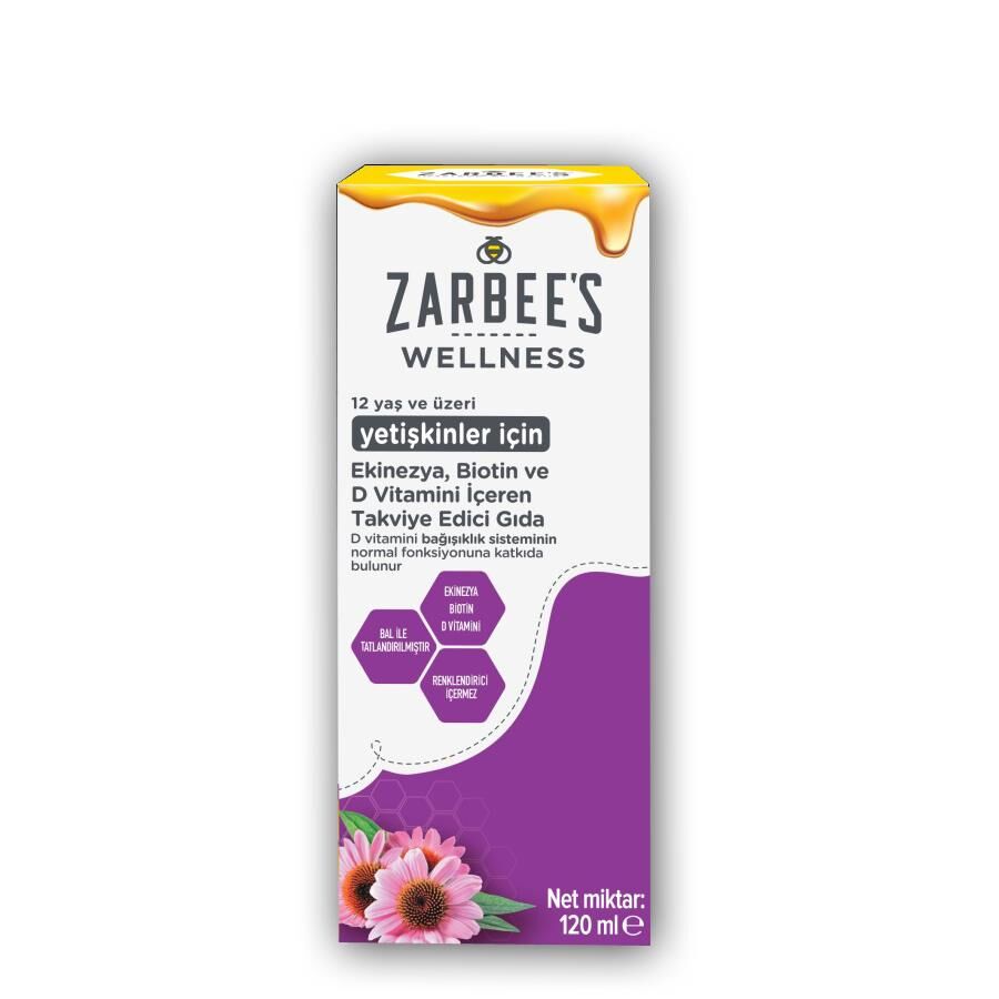 Zarbees Wellness Ekinezya, Biotin ve D Vitamin Sıvı 120ml