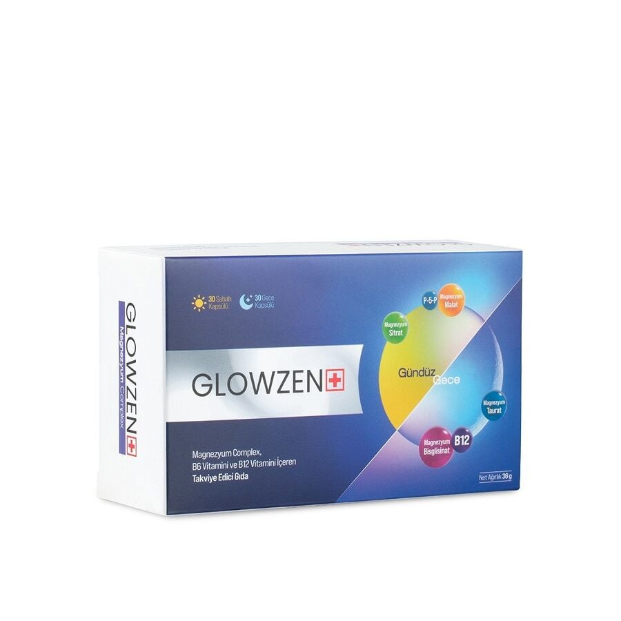 Glowzen Magnezyum Complex Gündüz Gece 60 Kapsül