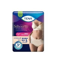 TENA Silhouette Plus Yüksek Bel Emici Külot Krem Large Boy 8'li (L)