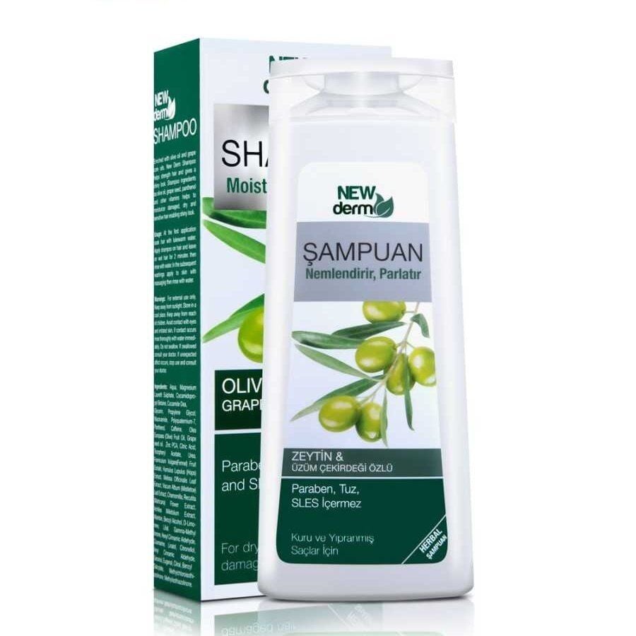 New Derm Zeytin ve Üzüm Çekirdeği Özlü Şampuan 300ml