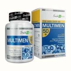 Suda Vitamin Multimen 50+ Mens Multivitamin 50 Bitkisel Kapsül