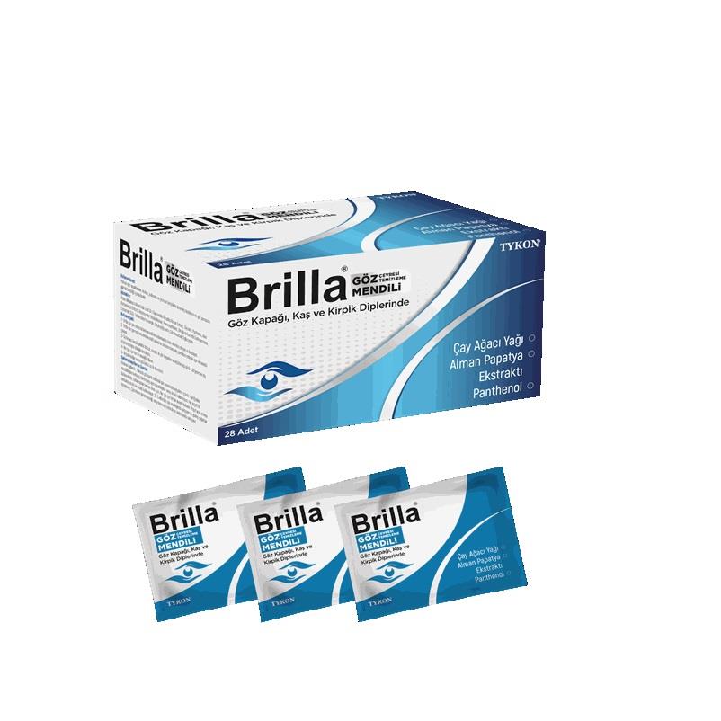 Brilla Göz Çevresi Temizleme Mendili 28li