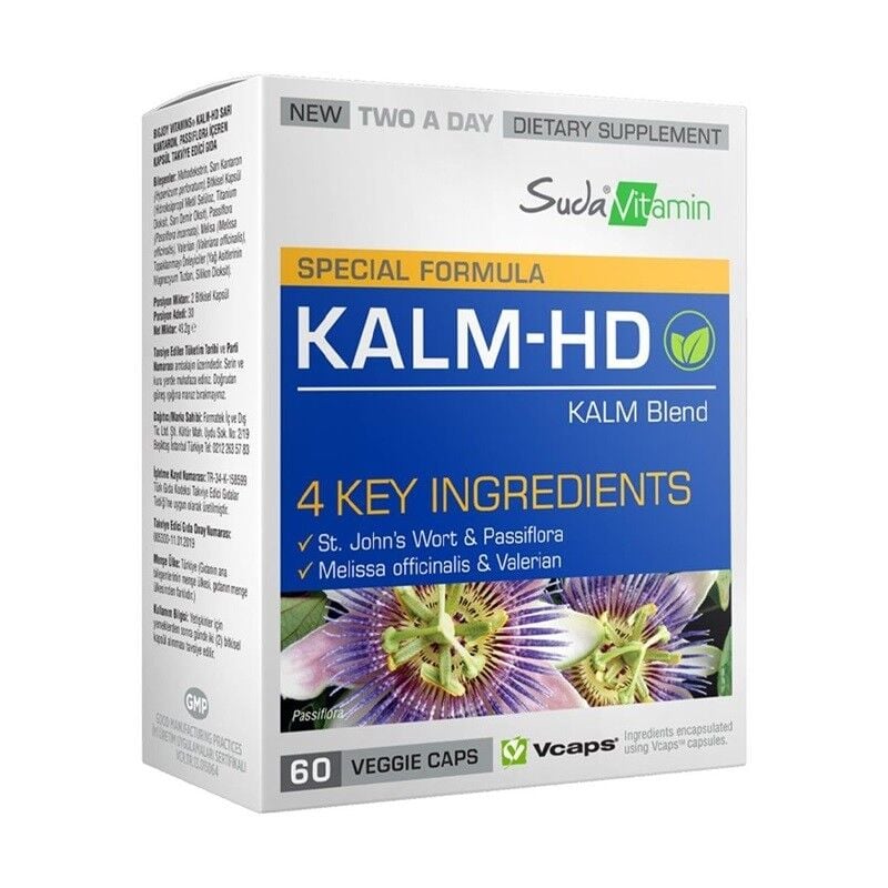 Suda Vitamin Kalm-HD 60 Bitkisel Kapsül