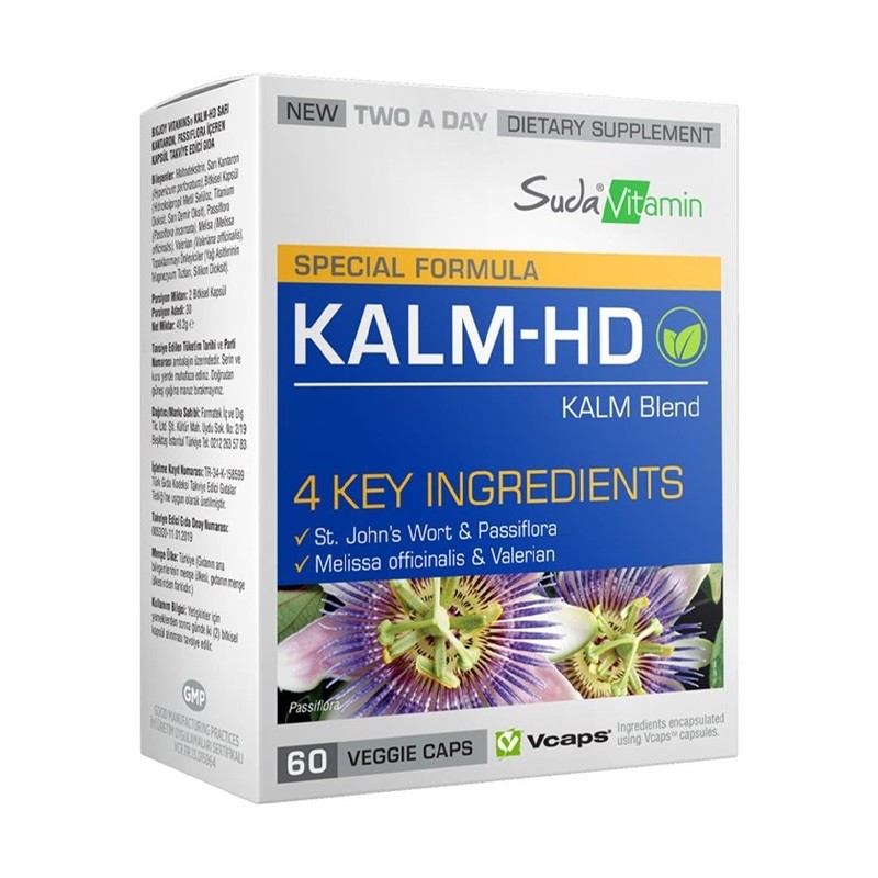 Suda Vitamin Kalm-HD 60 Bitkisel Kapsül