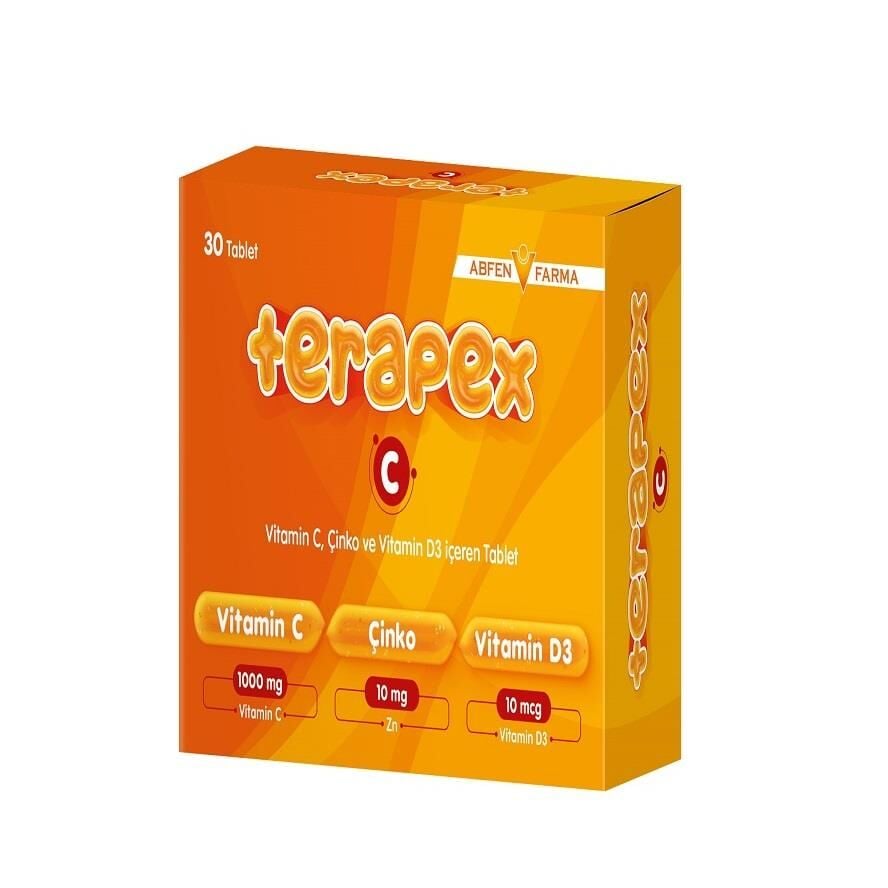 Terapex Vitamin C Çinko Vitamin D 30 Tablet