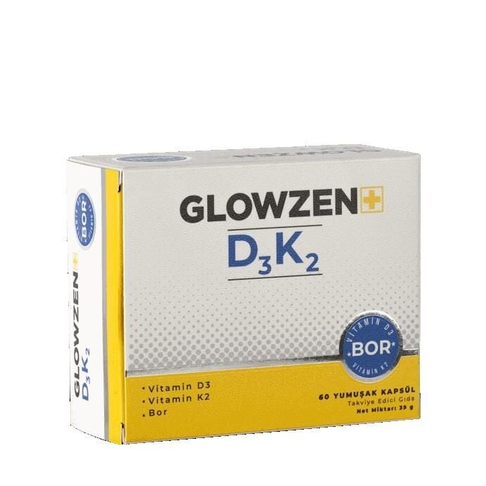 Glowzen+ D3 K2 Bor 60 Kapsül
