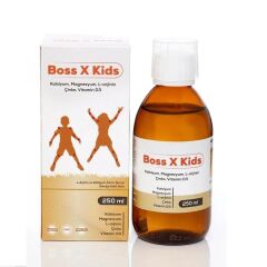 Boss X Kids Sıvı 250 ML Kalsiyum, Magnezyum, L Arjinin,