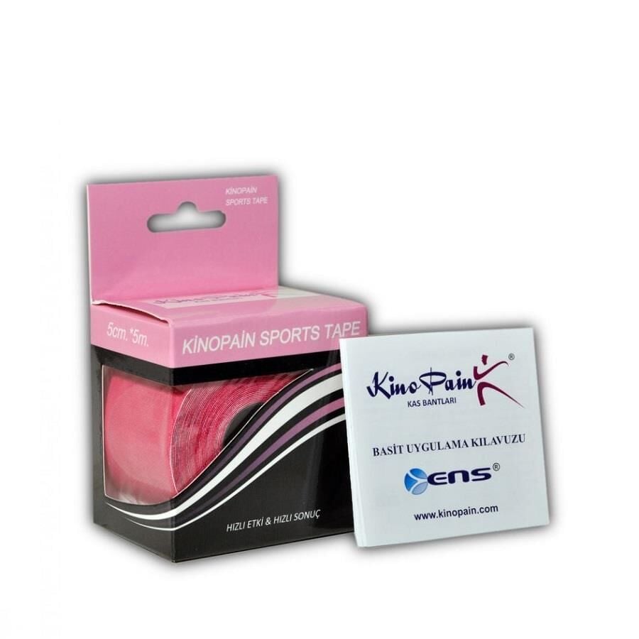 Kinopain Sports Tape PEMBE - Kas Bantı 5cmx5m Rulo