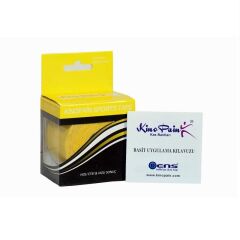 Kinopain Sports Tape SARI - Kas Bantı 5cmx5m Rulo