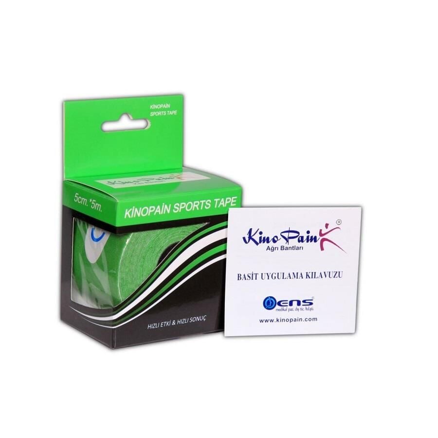 Kinopain Sports Tape YEŞİL - Kas Bantı 5cmx5m Rulo