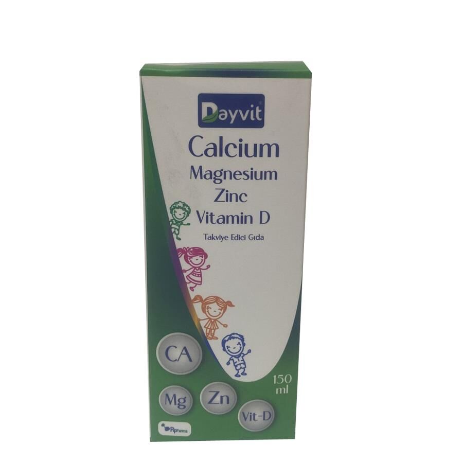 Dayvit Calcium Magnesium Zinc Vitamin D Sıvı 150ml
