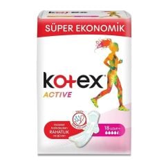 Kotex Active Quadro Uzun Ped 18 li