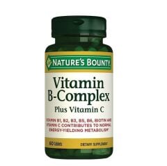 Nature's Bounty Vitamin B Complex Plus Vitamin C Tablet 60lı