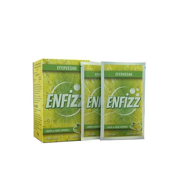 Enfizz Nane ve Limon Aromalı Efervesan 10 Saşe