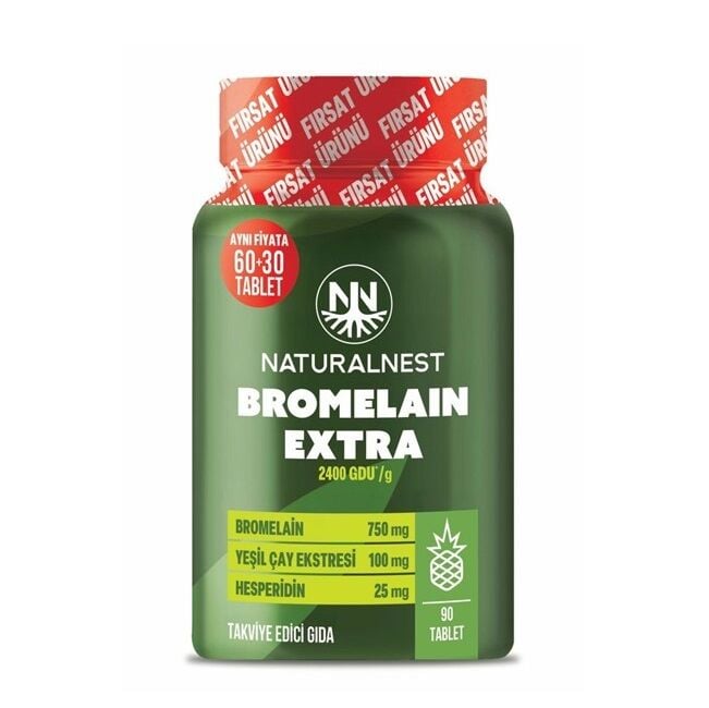 Naturalnest Bromelain Extra 90 Tablet