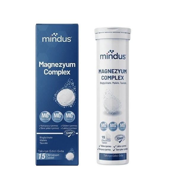 Mindus Magnezyum Complex 15 Efervesan Tablet