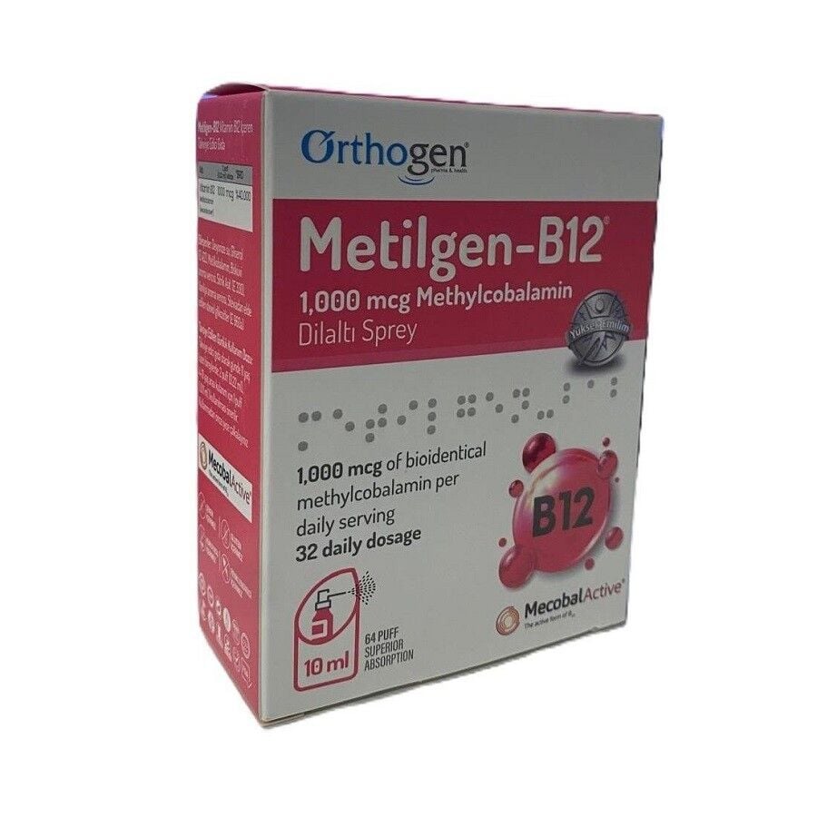 Metilgen - B12 Metilkobalamin Sprey 10 ml
