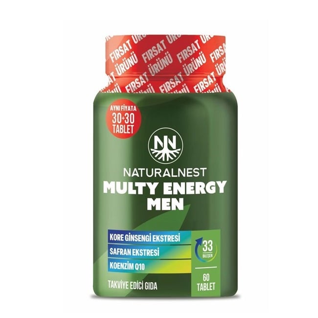 Naturalnest Multy Energy Men 60 Tablet