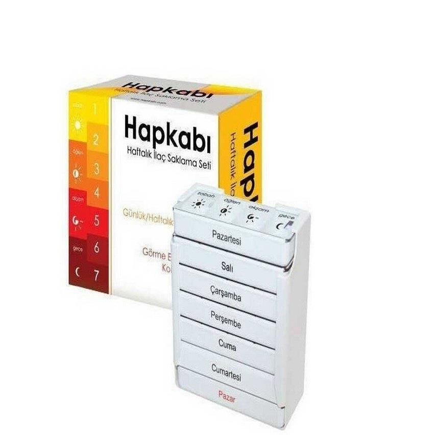 Hap Kabı İlaç Taşıma Kutu Haftalık
