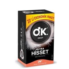 Okey Ultra Hisset Prezervatif Ekonomik Paket 20 li