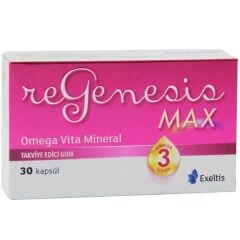 Regenesis Max 30 Kapsül Balık Yağı içeren Gıda Takviyesi
