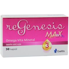 Regenesis Max 30 Kapsül Balık Yağı içeren Gıda Takviyesi