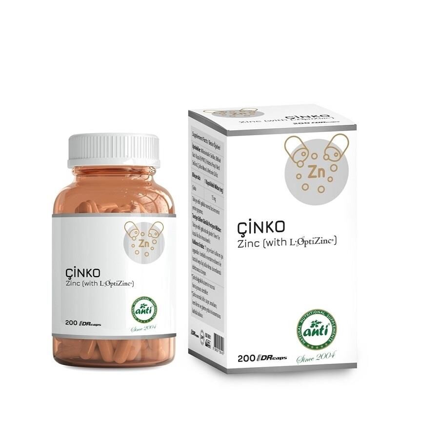 Anti L-Optizinc Zinc Çinko 200 Kapsül
