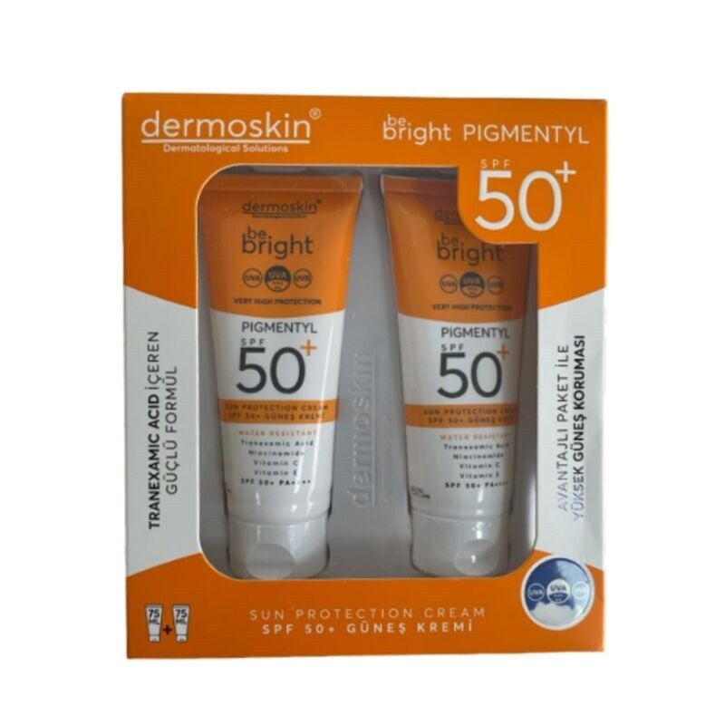 Dermoskin Be Bright Pigmentyl SPF+50 Krem 75ml+75ml Kofre