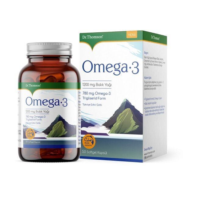 Dr.Thomson Omega 3 1200mg 50 Softgel Kapsül