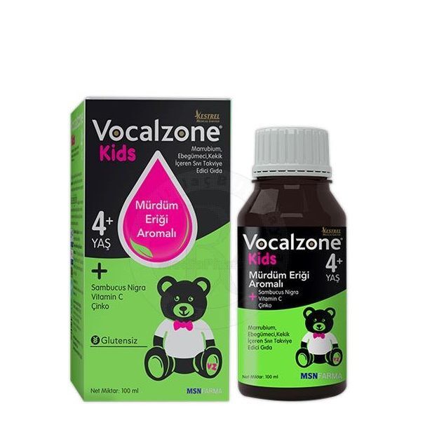Vocalzone KIDS Marrubium Ebegümeci Kekik Sıvı TEG Şurup 100 ML